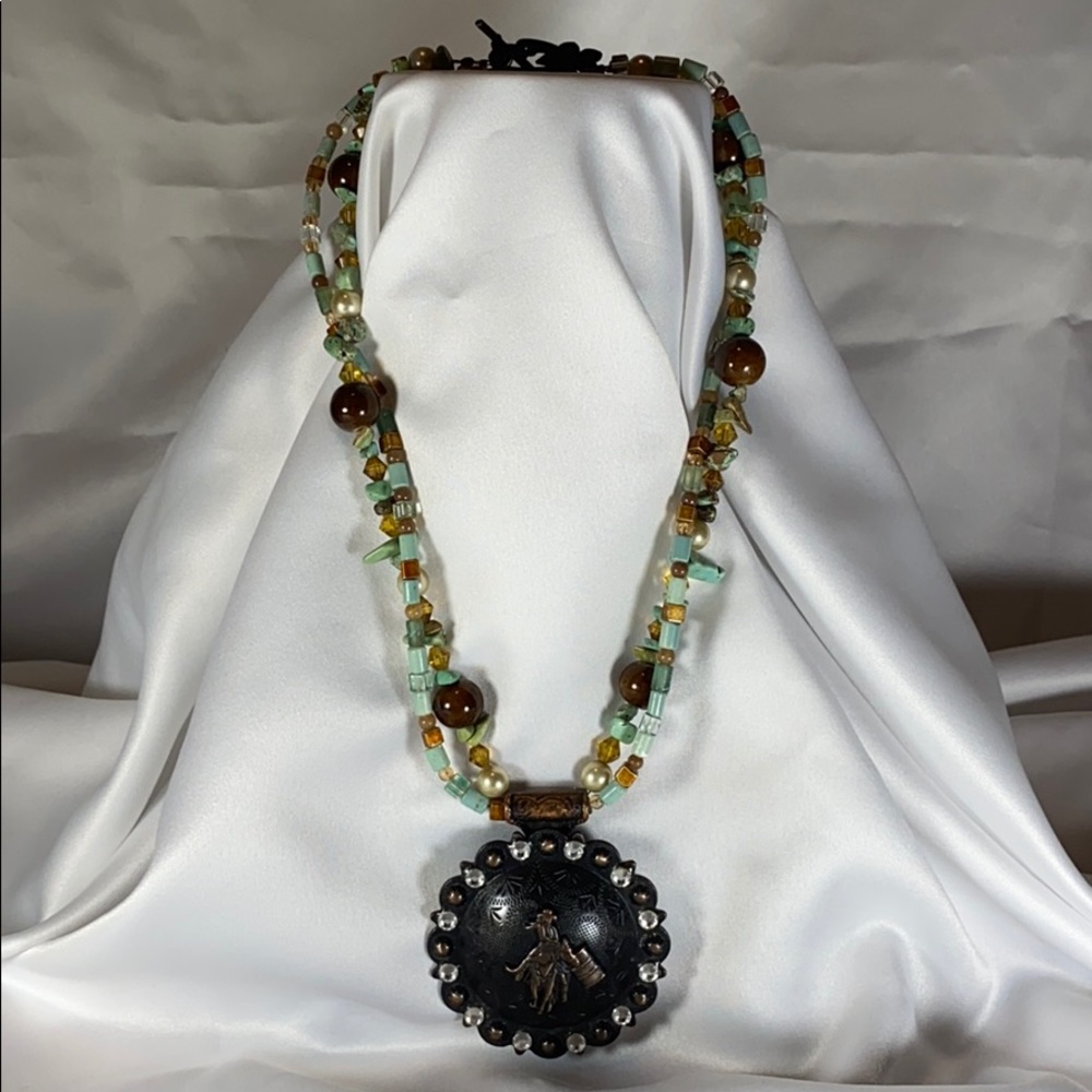 Western Custom Made Barrel Racer Necklace